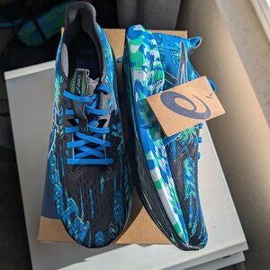 NWT ASICS NOOSA TRI-14 BLACK/WHITE Running Shoes, SZ 10.5